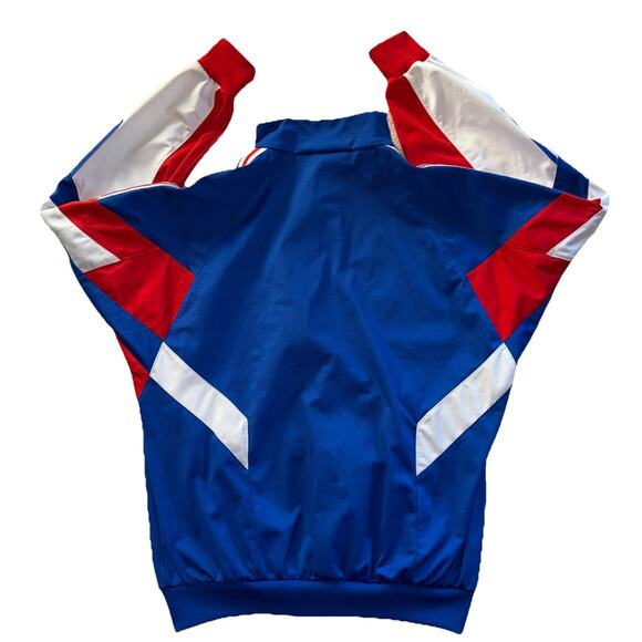 Vintage Adidas Track Jacket Flag Full Zip Red White Blue Patriotic Size Small - Picture 7 of 7